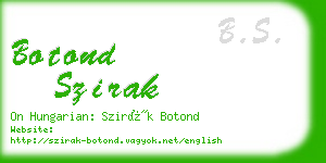 botond szirak business card